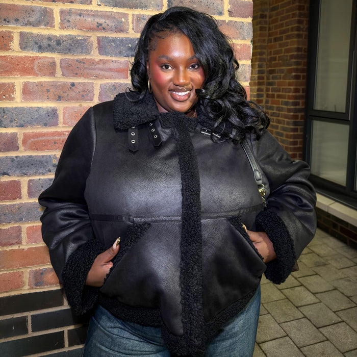 Bessie Aviator Jacket - Black