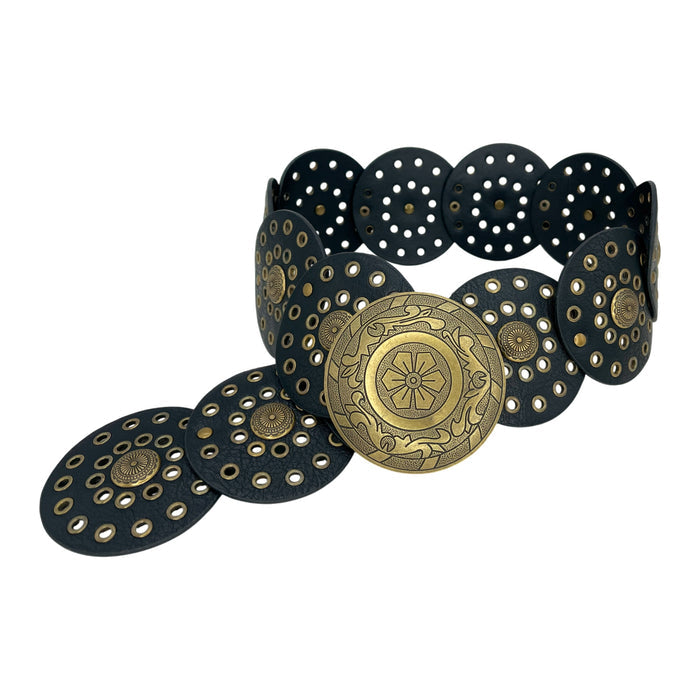 Big Metallic Disk Moroccan Boho Belt