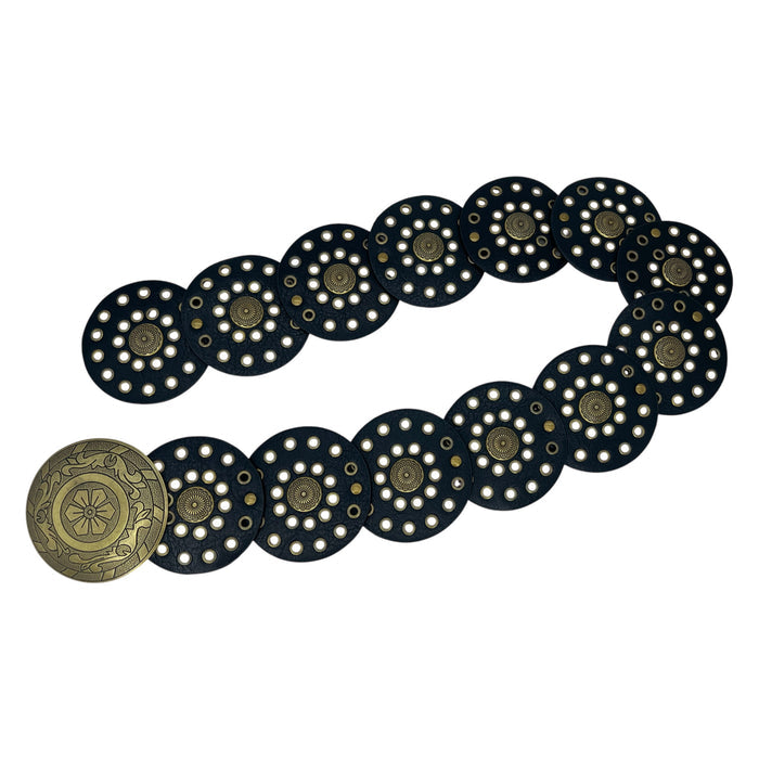 Big Metallic Disk Moroccan Boho Belt