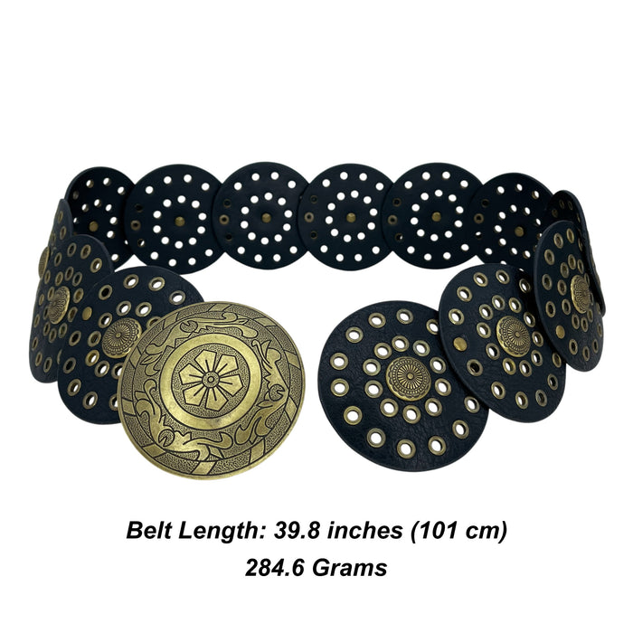 Big Metallic Disk Moroccan Boho Belt