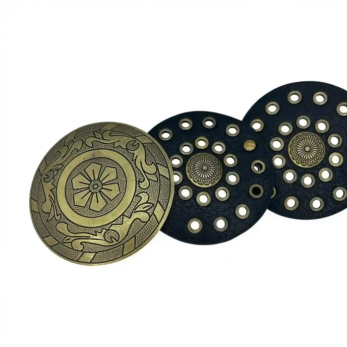 Big Metallic Disk Moroccan Boho Belt