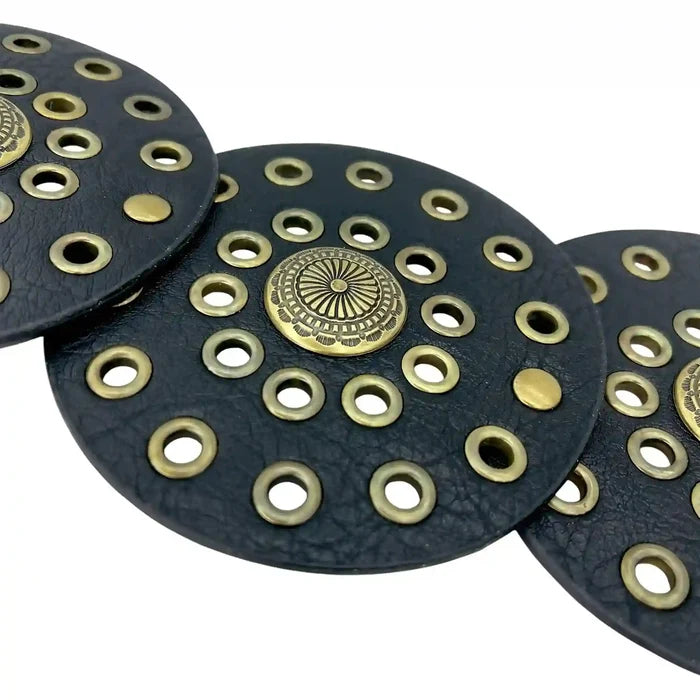 Big Metallic Disk Moroccan Boho Belt