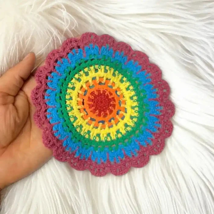 Big Size Crochet Mandala Patch