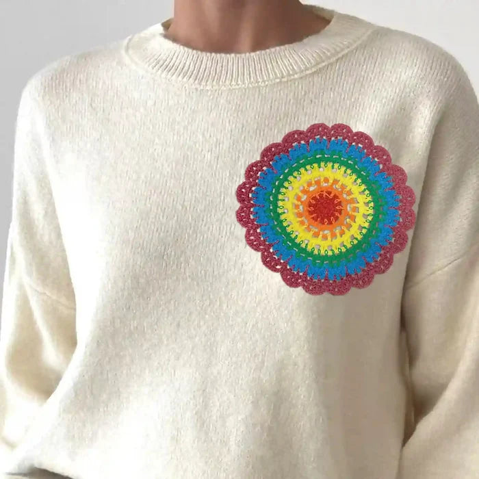 Big Size Crochet Mandala Patch