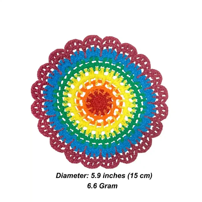 Big Size Crochet Mandala Patch