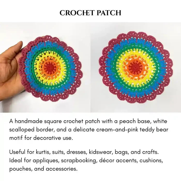 Big Size Crochet Mandala Patch