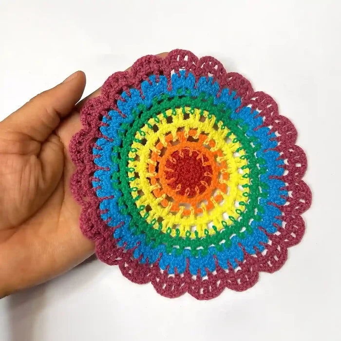 Big Size Crochet Mandala Patch
