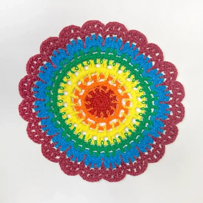 Big Size Crochet Mandala Patch