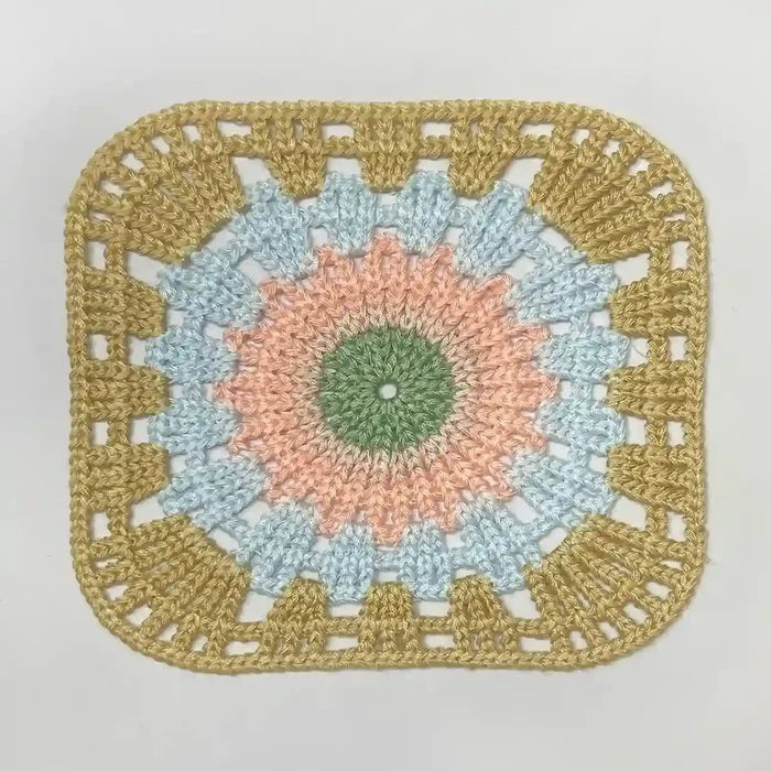 Big Size Sunburst Granny Square Crochet Patch | 2pc