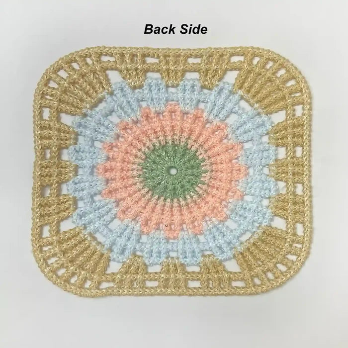 Big Size Sunburst Granny Square Crochet Patch | 2pc