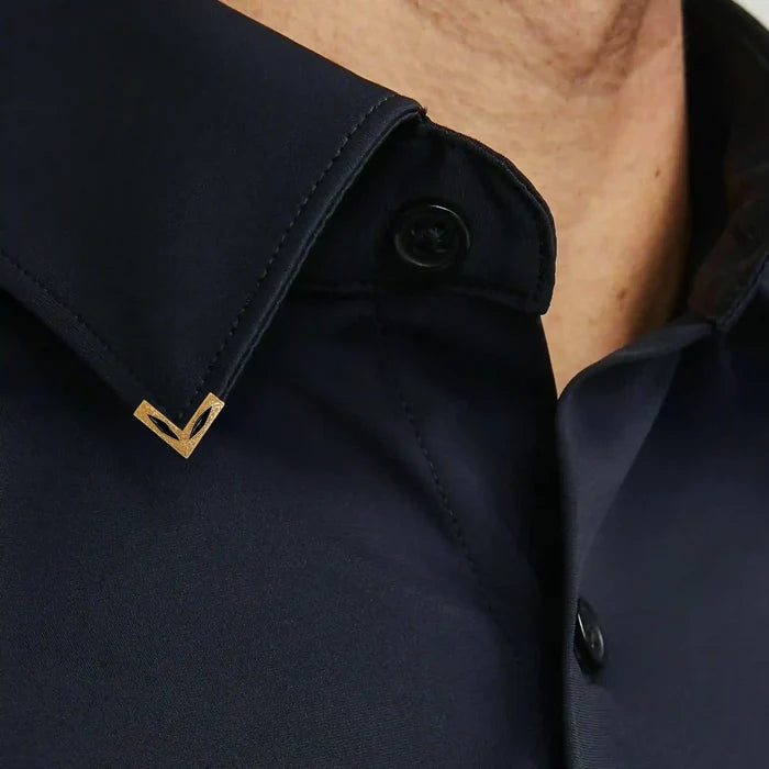 Black Enamel V Style Collar Tip