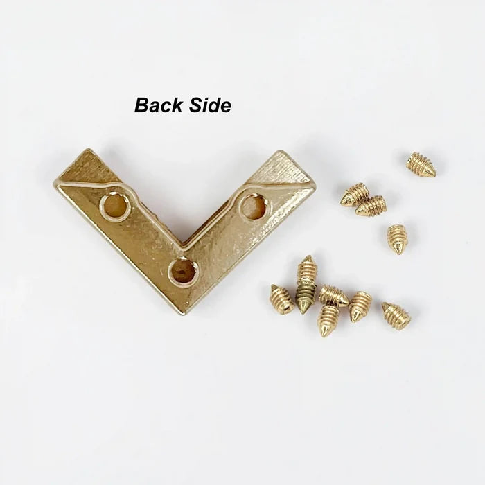 Black Enamel V Style Collar Tip