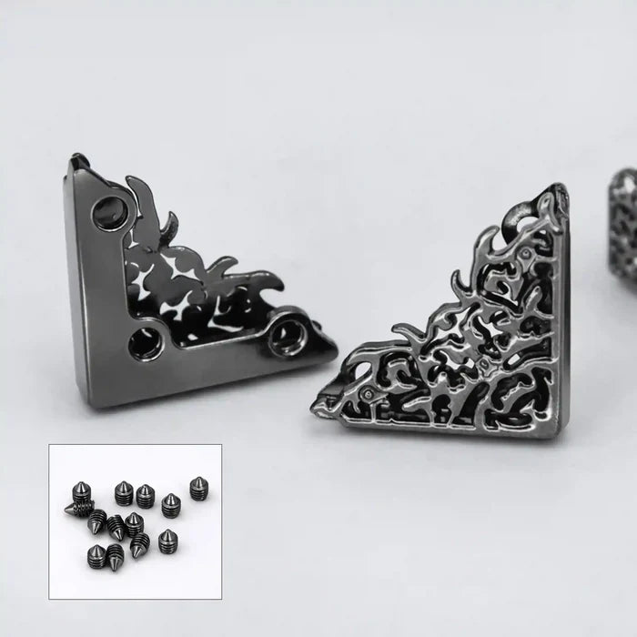 Black Flame- Triangle Shaped Collar Tips