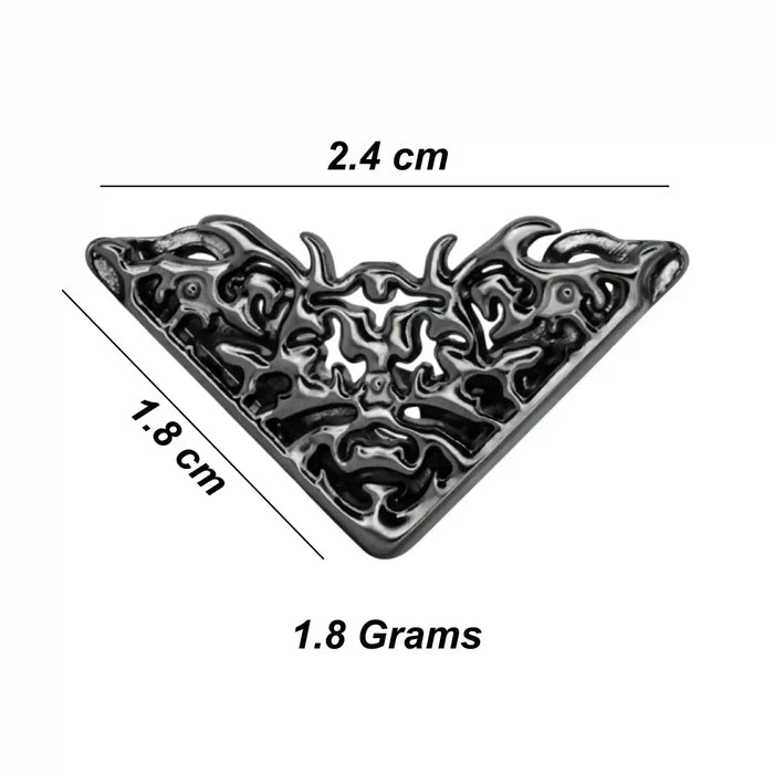 Black Flame- Triangle Shaped Collar Tips