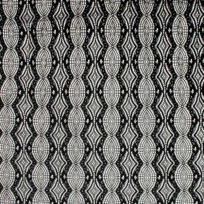 Black infinity Chantilly lace fabric | 3 meter Panel