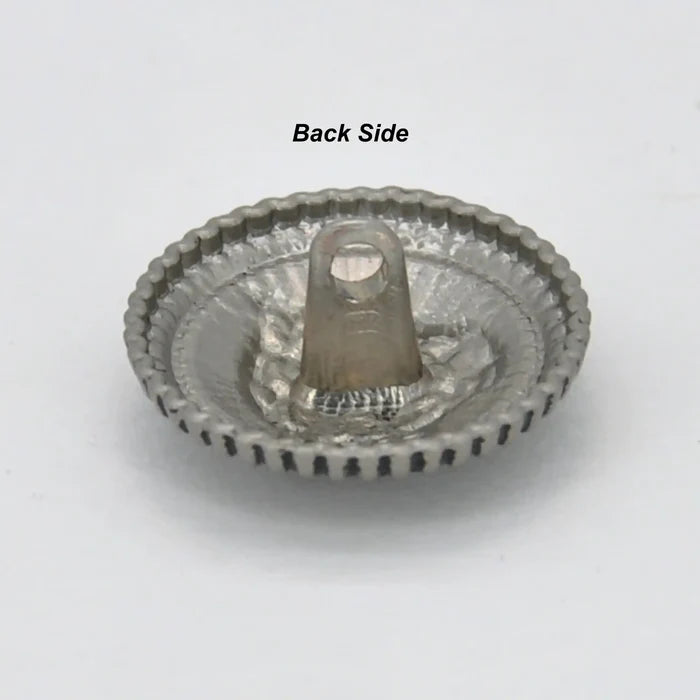 Black Lion Face Metal Button | 18mm (28L) & 22mm (35L)