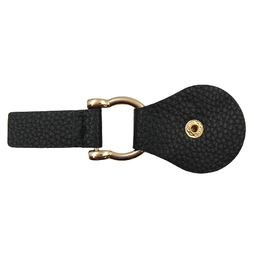 Black PU Snap metal Belt Buckle | 2 Pair