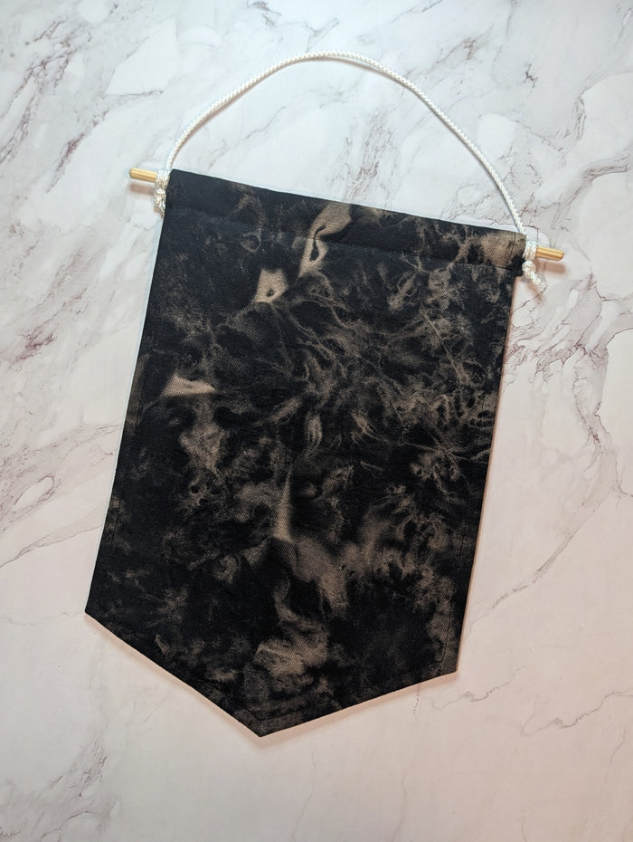Black Tie Dye Enamel Pin Banner - Large