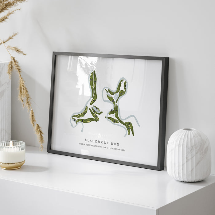 Blackwolf Run - River | Golf Course Print | On+Table