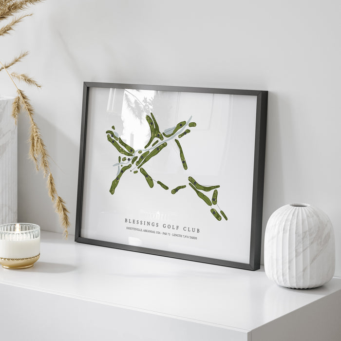 Blessings Golf Club | Golf Course Map | On Table
