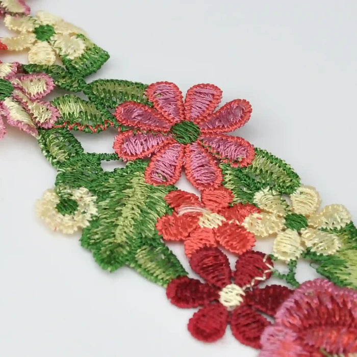 High-quality embroidery lace trim for ethnic suits & gowns by Ani Accessories – perfect for couture fashion wear