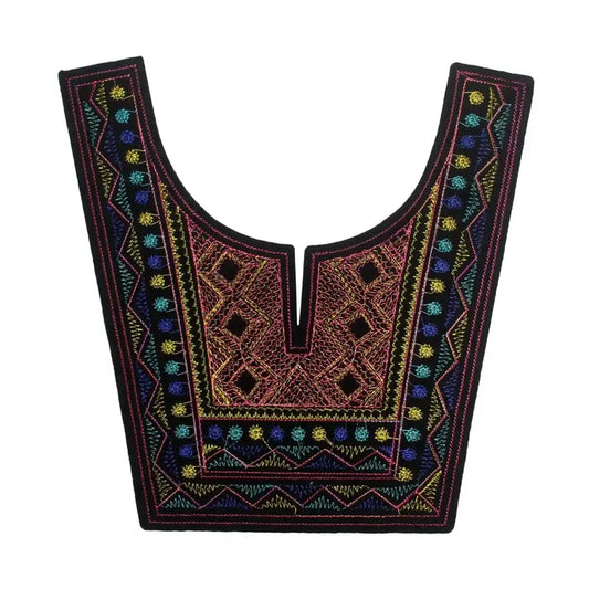 Blossoming style neckline with elegant floral embroidery perfect for kurtis suits dresses and DIY fashion Ani Accessorie