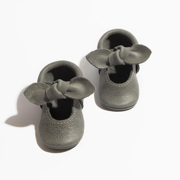 Blue Spruce Knotted Bow Baby Shoe - Babies in Bloom
