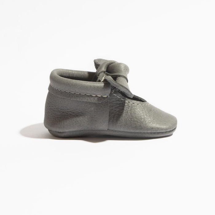 Blue Spruce Knotted Bow Baby Shoe - Babies in Bloom