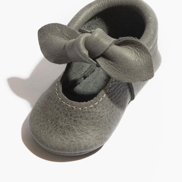 Blue Spruce Knotted Bow Baby Shoe - Babies in Bloom