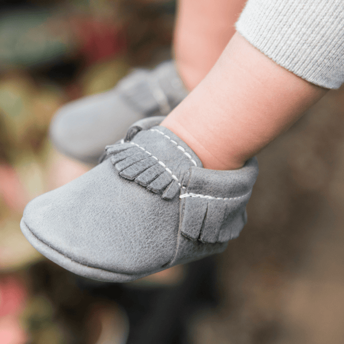 Blue Spruce Moccasin Baby Shoe - Babies in Bloom