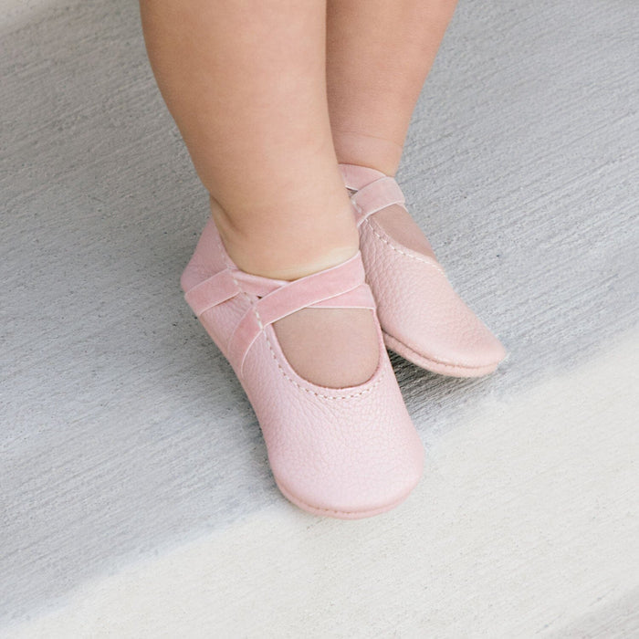 Blush Ballet Slipper Baby Shoe - Babies in Bloom
