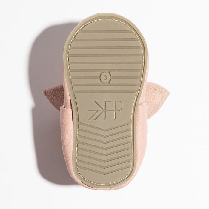 Blush Knotted Bow Baby Shoe - Babies in Bloom