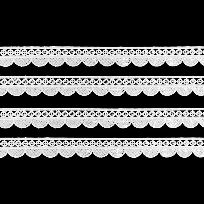 Bobbin inspired Sequins Lace Trim | 2 Meter