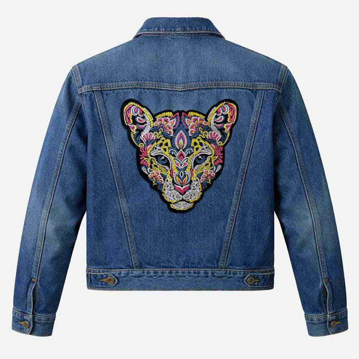 Bohemian Embroidered Cougar Head Patch