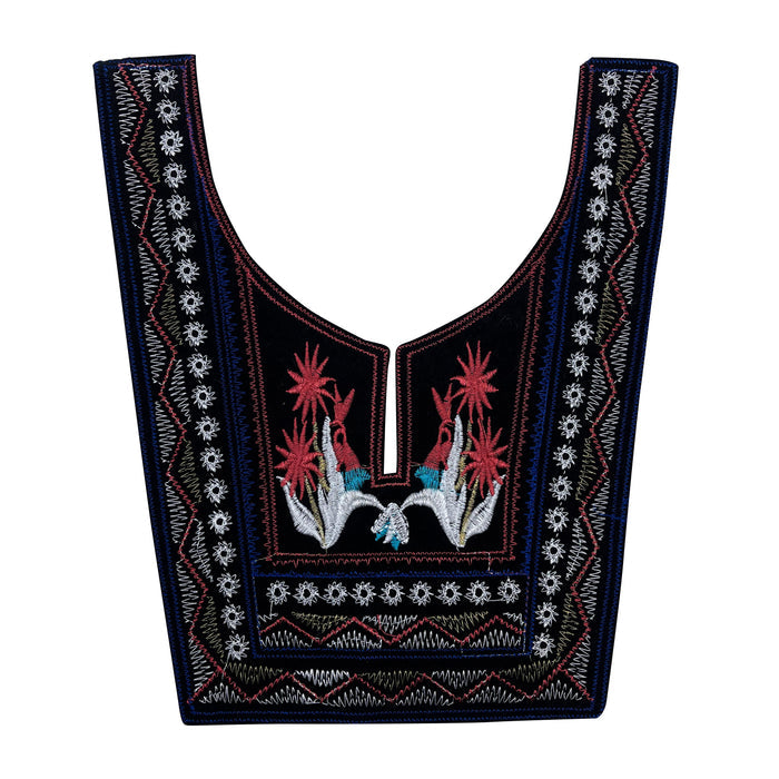 Boho chic neck design