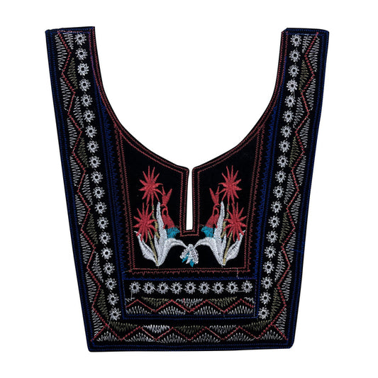 Boho chic neck design