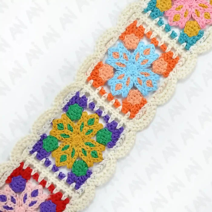 Decorative boho design crochet floral lace for DIY sewing by Ani Accessories – stylish garment embellishment