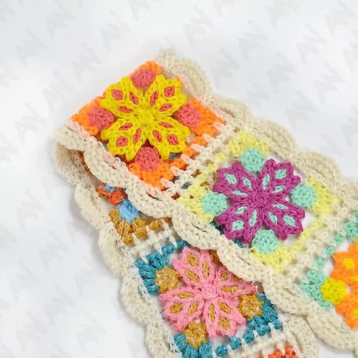 Sew-on boho design crochet floral lace for blouses by Ani Accessories – perfect festive outfit detailing