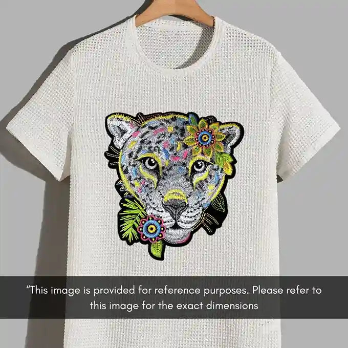 Boho Leopard with Flowers Patch | SKU_P-1