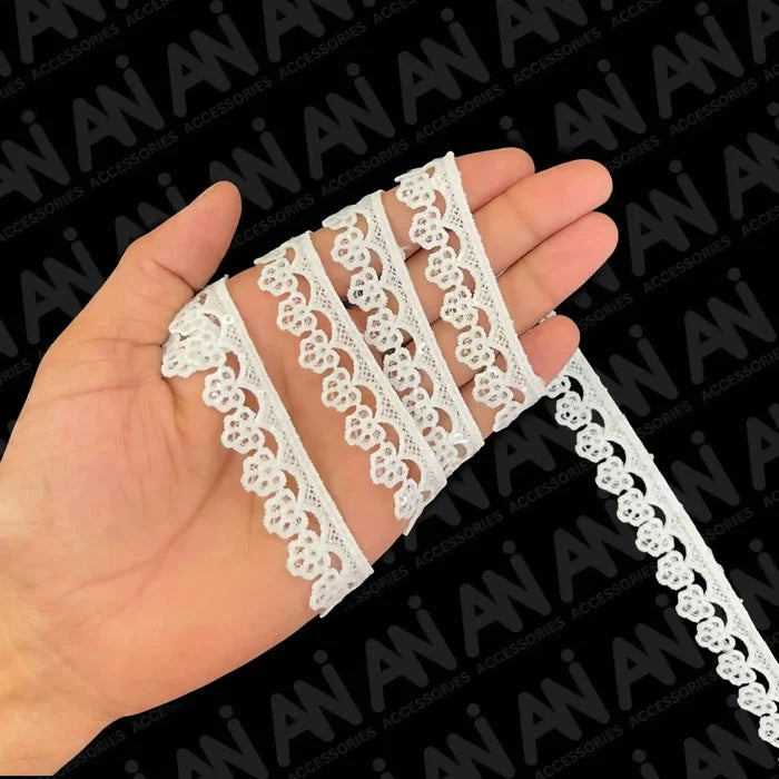 Bold Royal Floral Guipure Lace trim | 2 Meter
