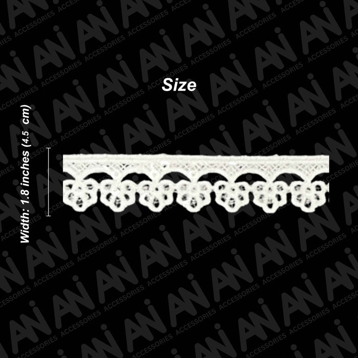 Bold Royal Floral Guipure Lace trim | 2 Meter