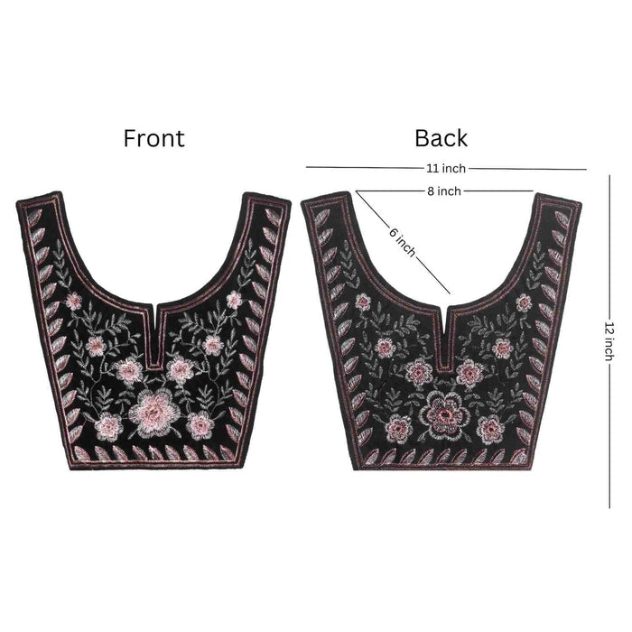 Elegant bold style ethnic neckline featuring detailed threadwork enhancing ethnic outfits Ani Accessories