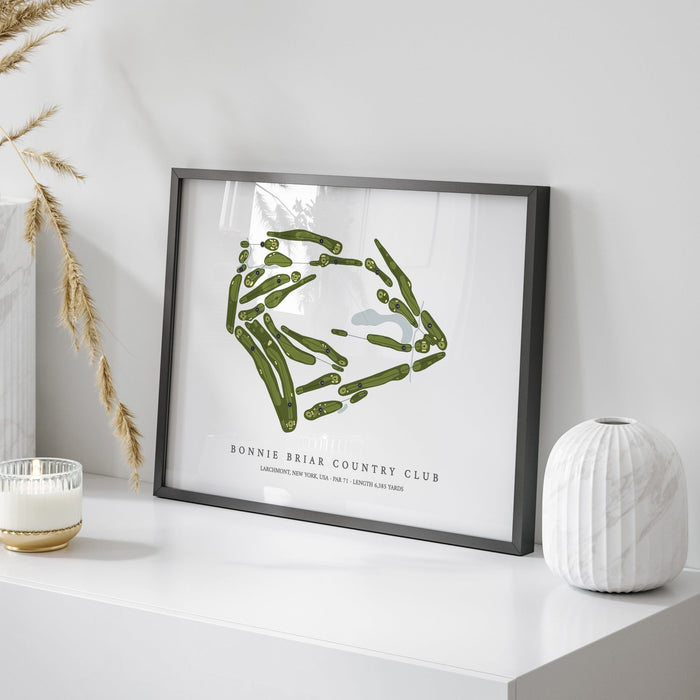Bonnie Briar Country Club | Golf Course Map | On Table