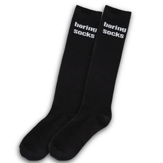 'Boring' Knit Boot Socks