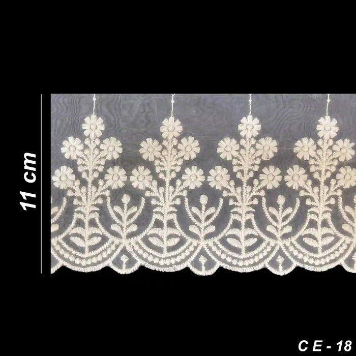 Botanical Vine Organza Lace | 2 Meters | CE-18