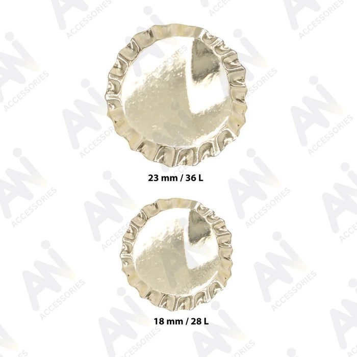 Bottle Cap Metal Buttons | 18mm(28L) & 23mm(36L)