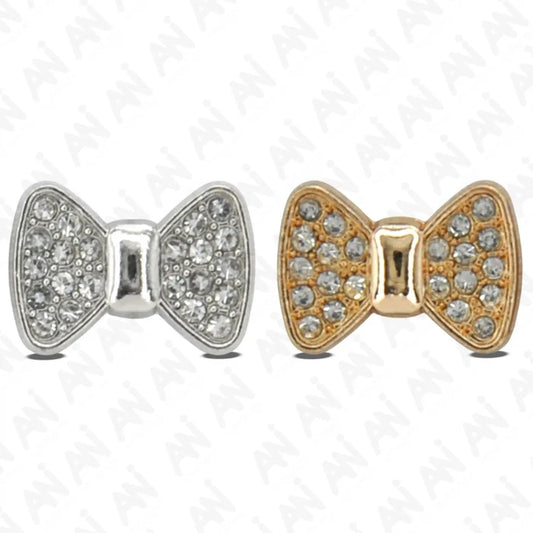 Bow Style Rhinestone Shirt Buttons | 13mm(22L)