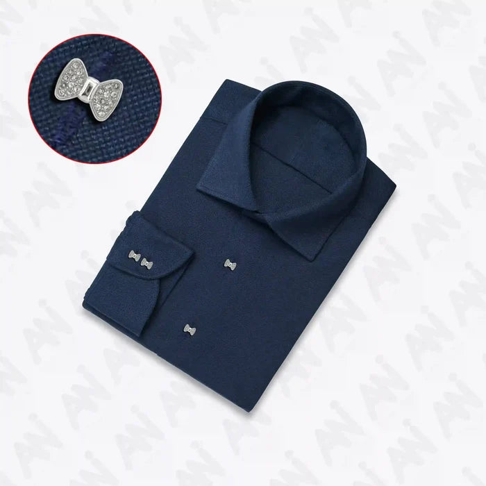 Bow Style Rhinestone Shirt Buttons | 13mm(22L)