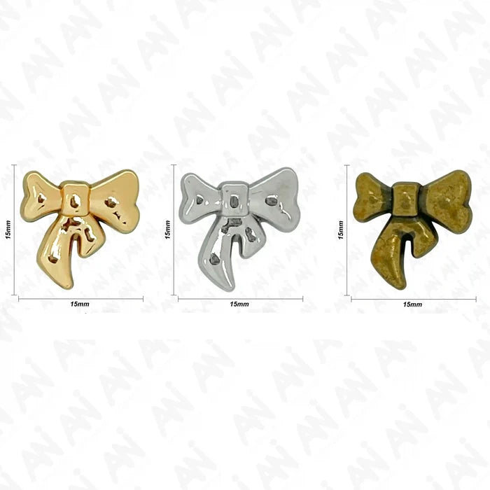 Bow Style Shirt Metal Buttons | 15mm