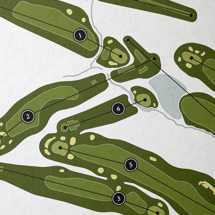 Brae Burn Country Club | Golf Course Map | Close Up